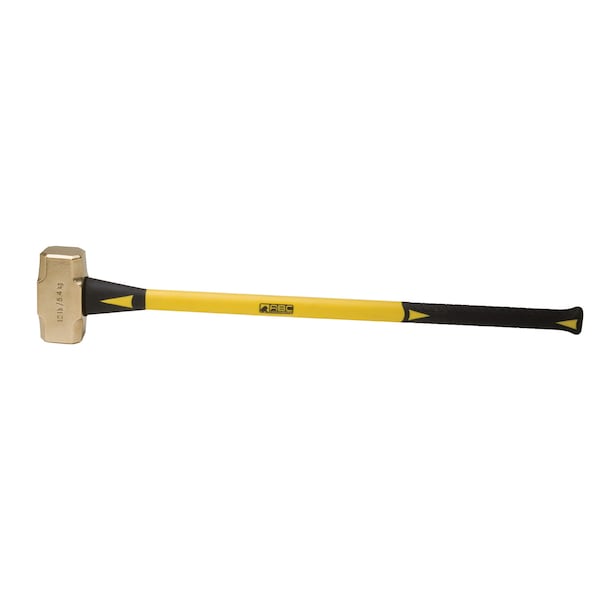 12 lb. Brass Hammer with 33" Fiberglass Handle